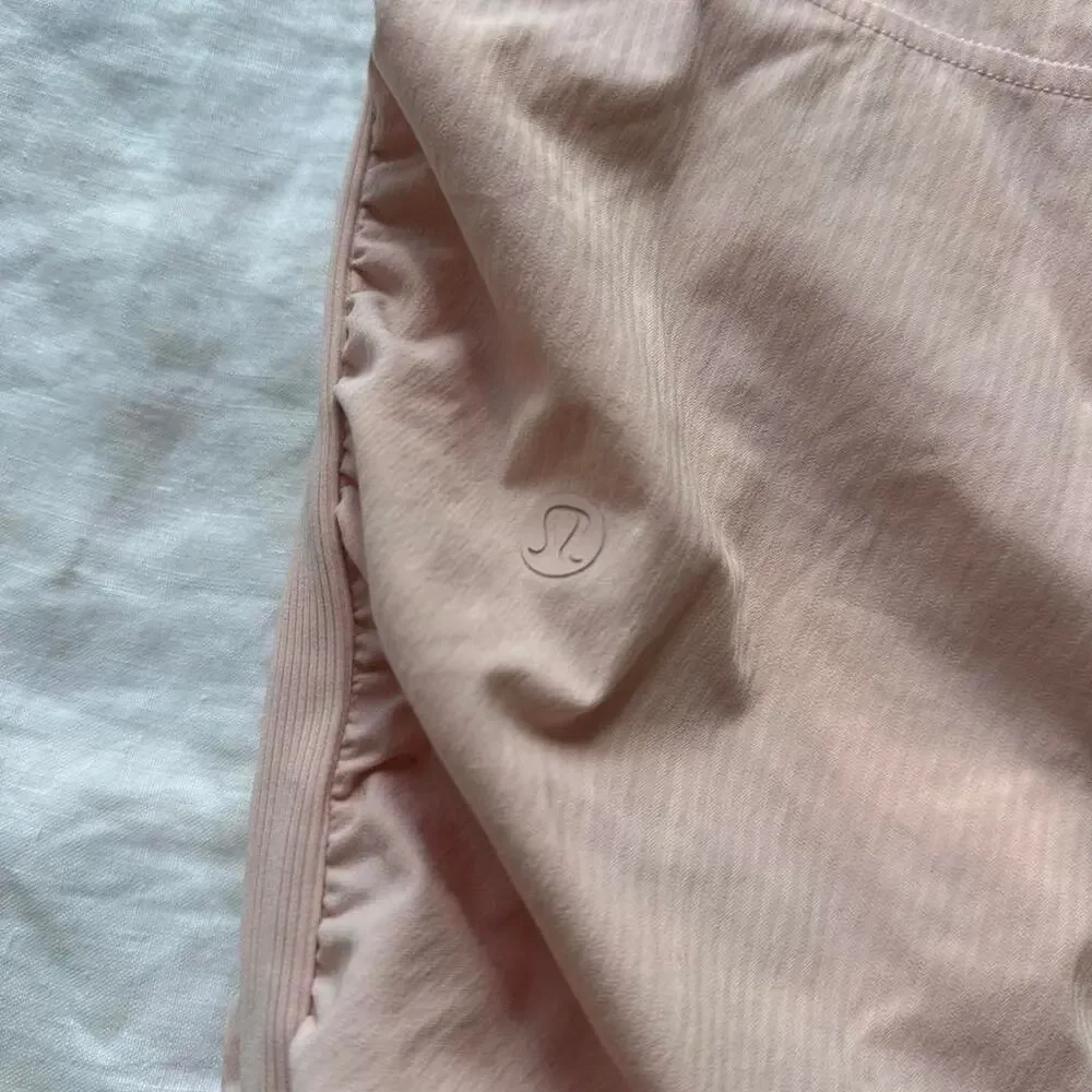 Pink joggers with drawstring waist